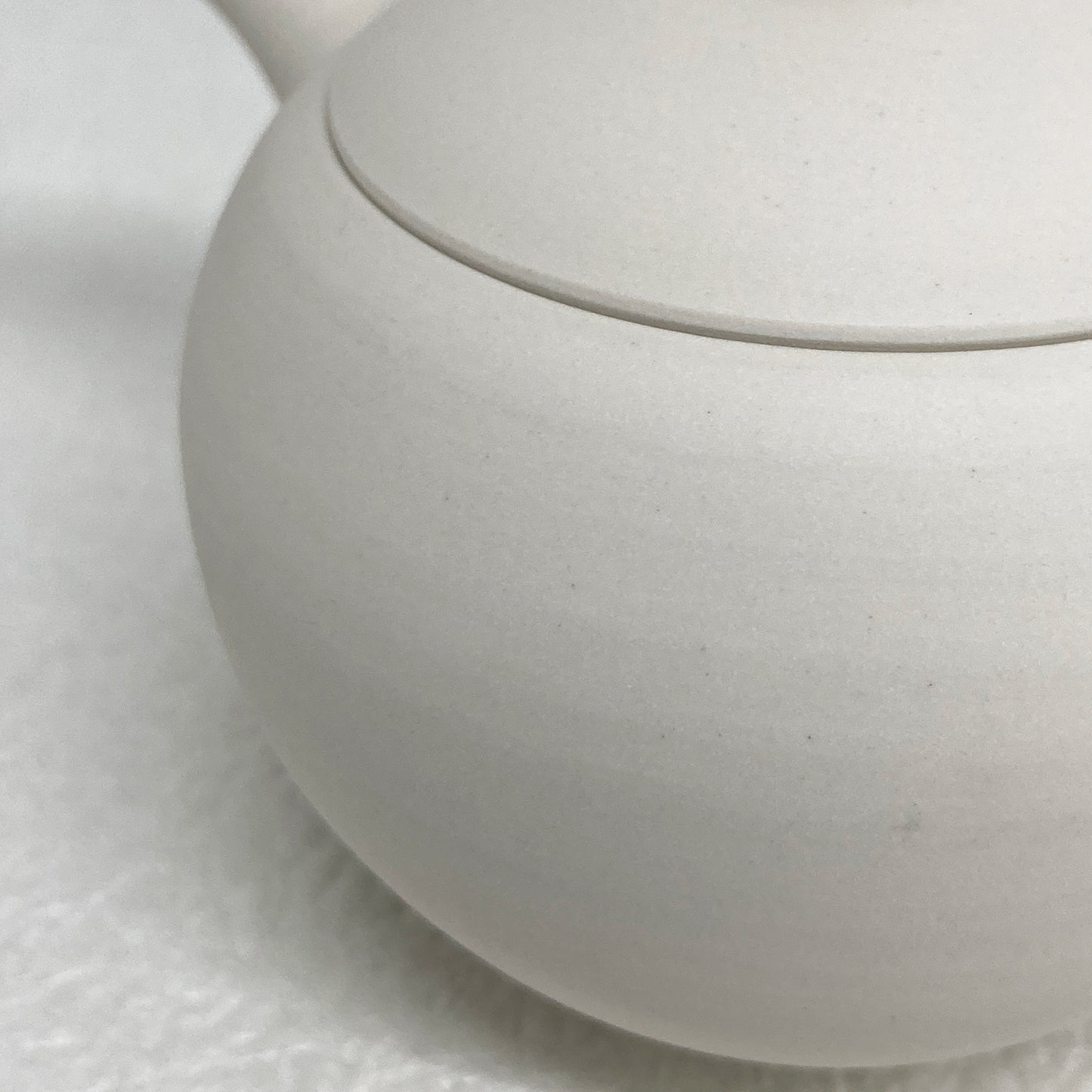 【入荷待ち】常滑焼手作り急須 前川淳蔵作 白泥 280ml