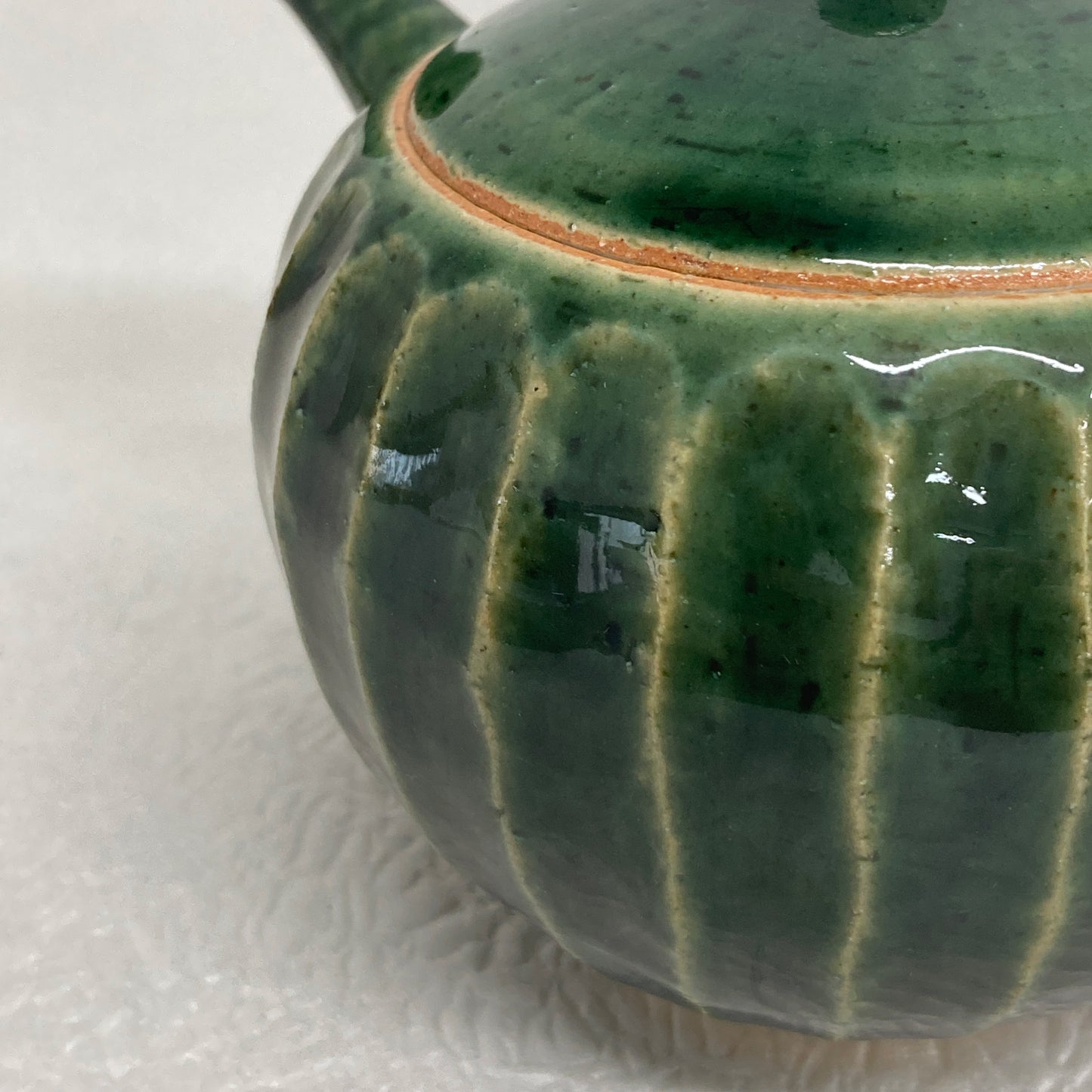【入荷待ち】常滑焼手作り急須 前川淳蔵作 深緑 290ml