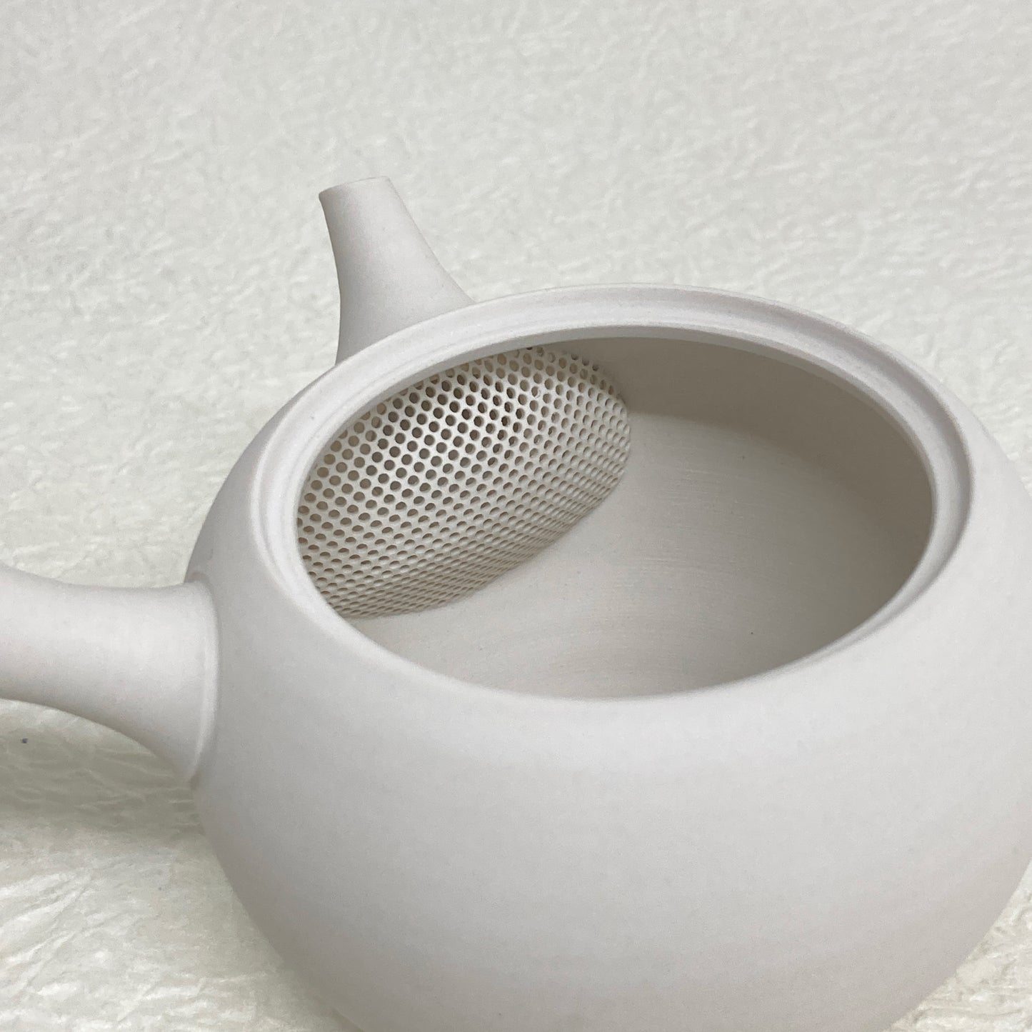 【入荷待ち】常滑焼手作り急須 前川淳蔵作 白泥 280ml