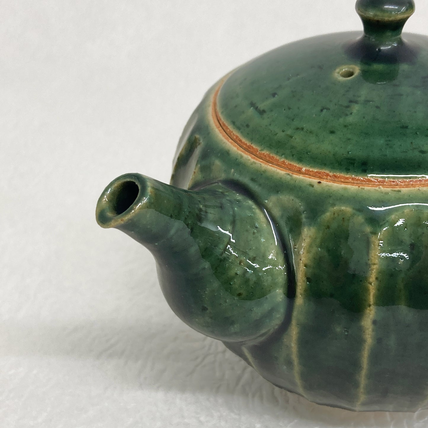 【入荷待ち】常滑焼手作り急須 前川淳蔵作 深緑 290ml