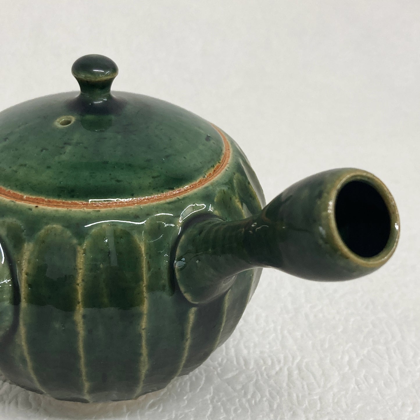 【入荷待ち】常滑焼手作り急須 前川淳蔵作 深緑 290ml