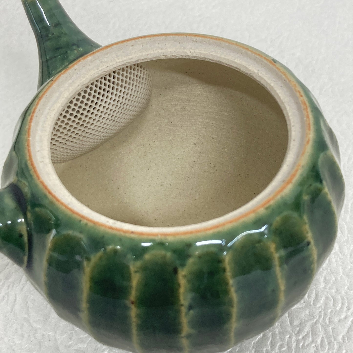 【入荷待ち】常滑焼手作り急須 前川淳蔵作 深緑 290ml