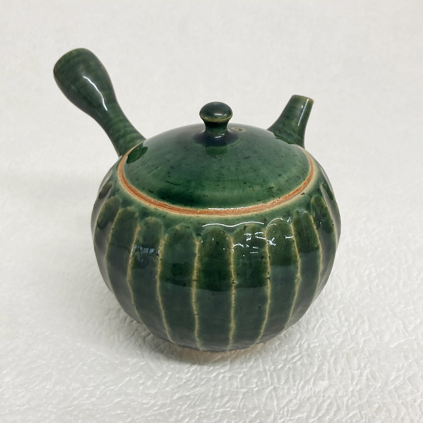 【入荷待ち】常滑焼手作り急須 前川淳蔵作 深緑 290ml