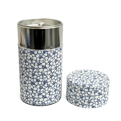 【新発売】茶缶　桜（青／白）　