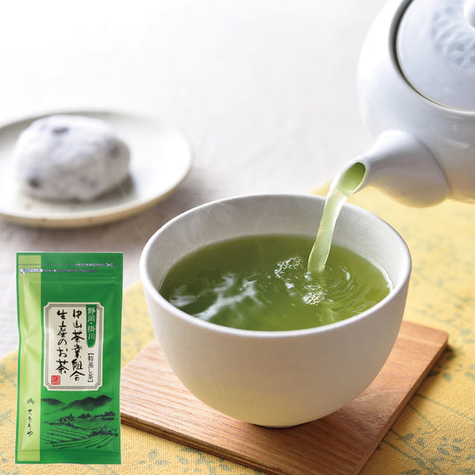 〔静岡・掛川〕中山茶業組合生産のお茶＜特蒸し茶＞　80ｇ
