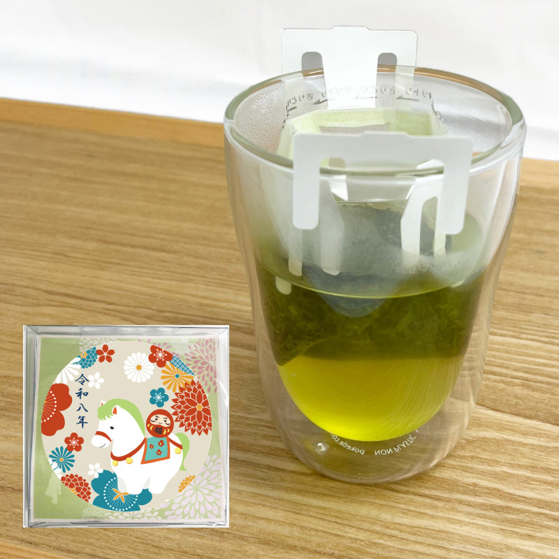 【冬季セール 26.01.15まで】宇治抹茶入り煎茶ドリップティーバッグ3.5g×5袋