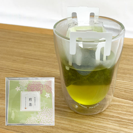 【新発売】宇治抹茶入り煎茶ドリップティーバッグ3.5g×5袋