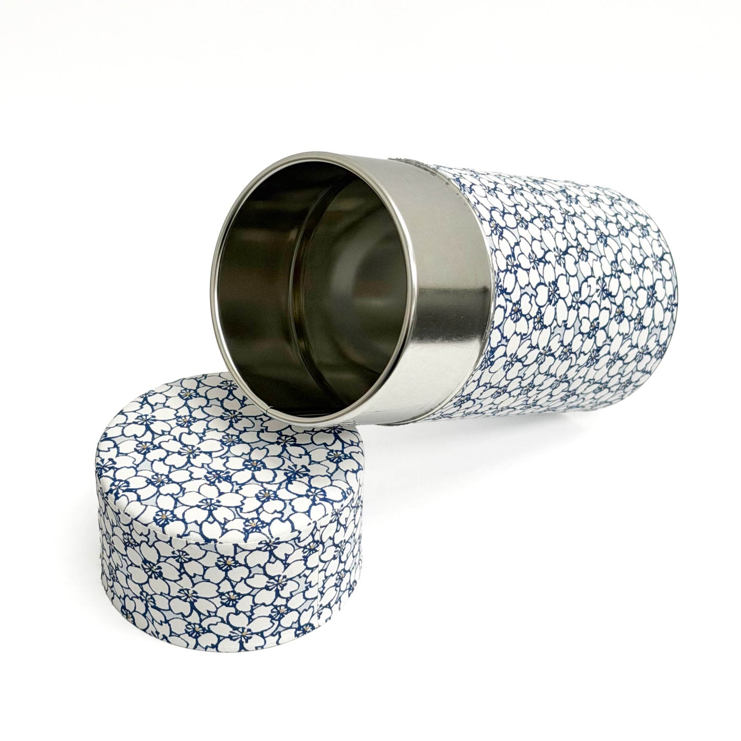 【新発売】茶缶　桜（青／白）　