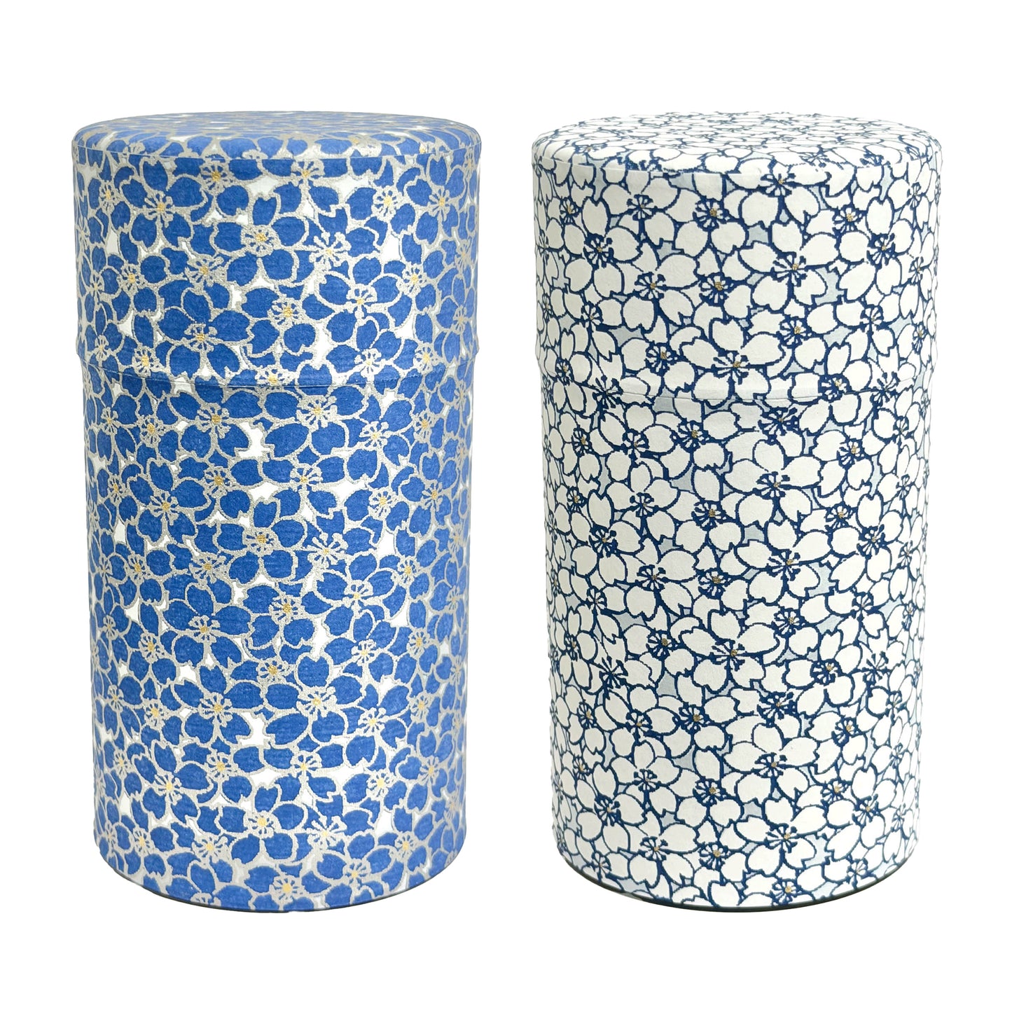 【新発売】茶缶　桜（青／白）　