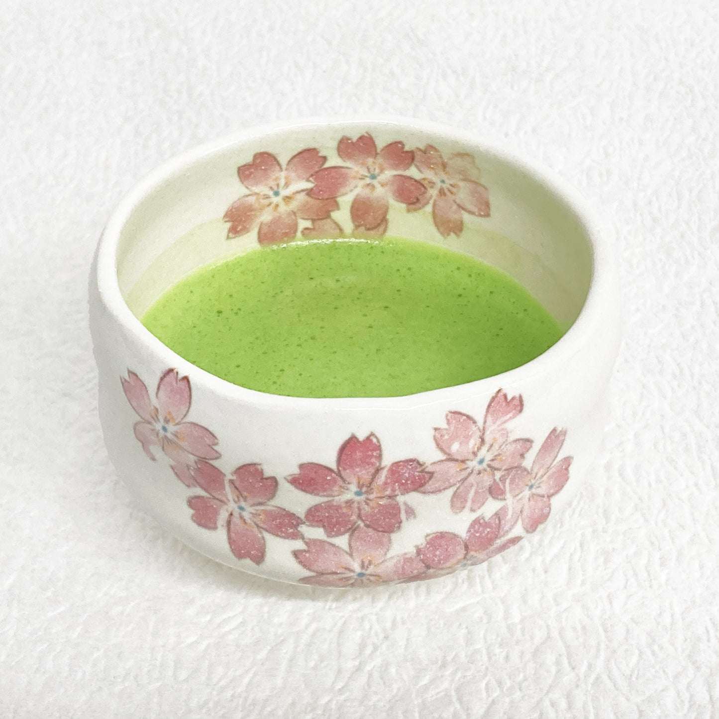 抹茶茶碗　桜（美濃焼）