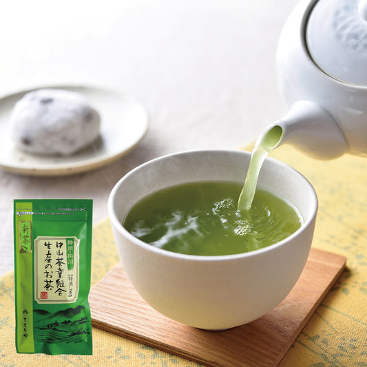 ［入荷しました］【静岡・掛川】新茶・中山茶業組合生産のお茶＜特蒸し茶＞　100ｇ