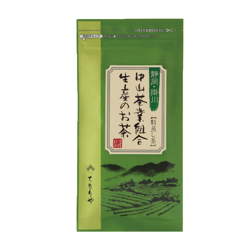 【静岡・掛川】中山茶業組合生産のお茶＜特蒸し茶＞　100ｇ